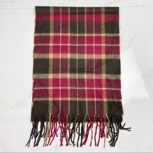 David & Young Softer than Cashmere Unisex Plaid Fringe Holiday Fashion‎ Scarf